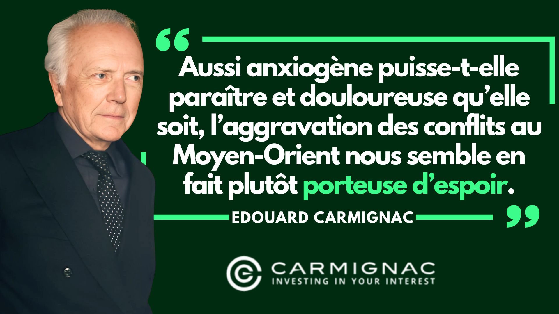La lettre d'Edouard Carmignac