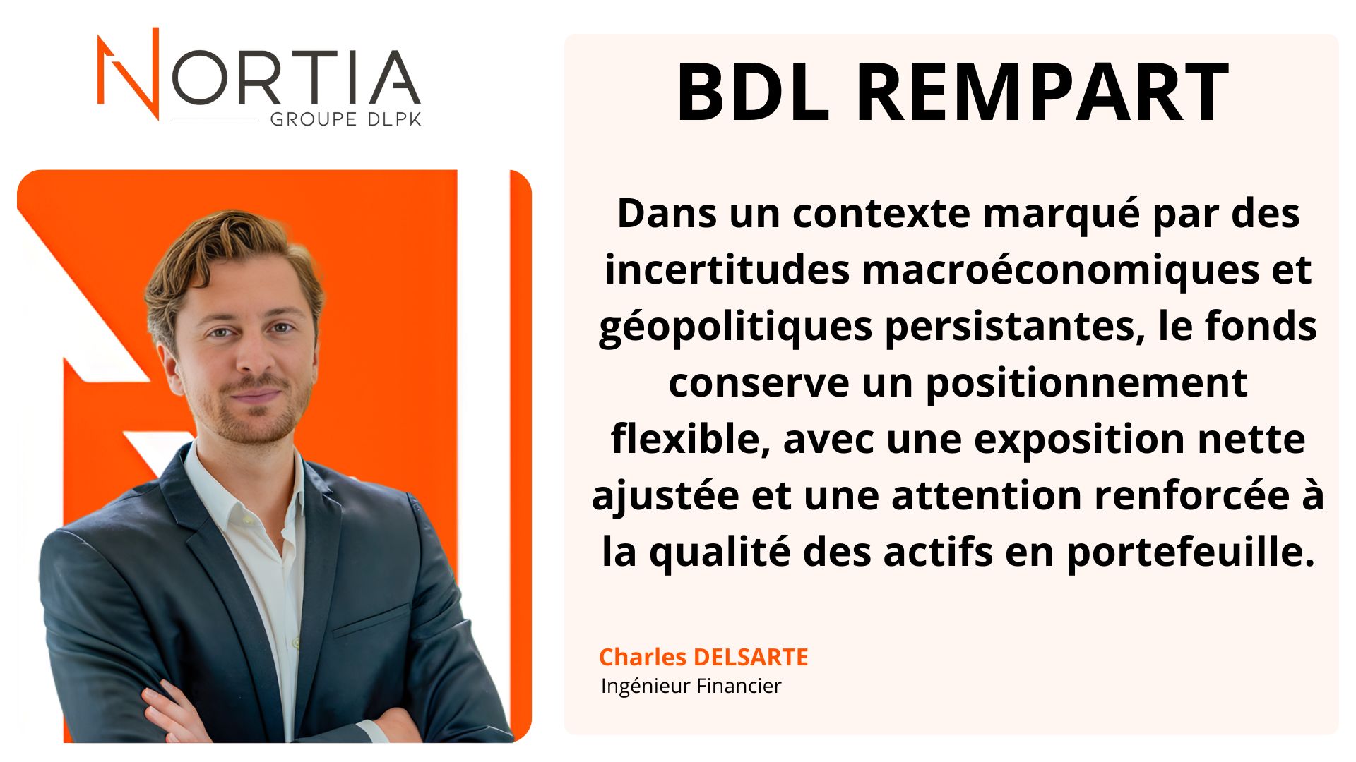 BDL REMPART est dans le viseur de Nortia cette semaine
