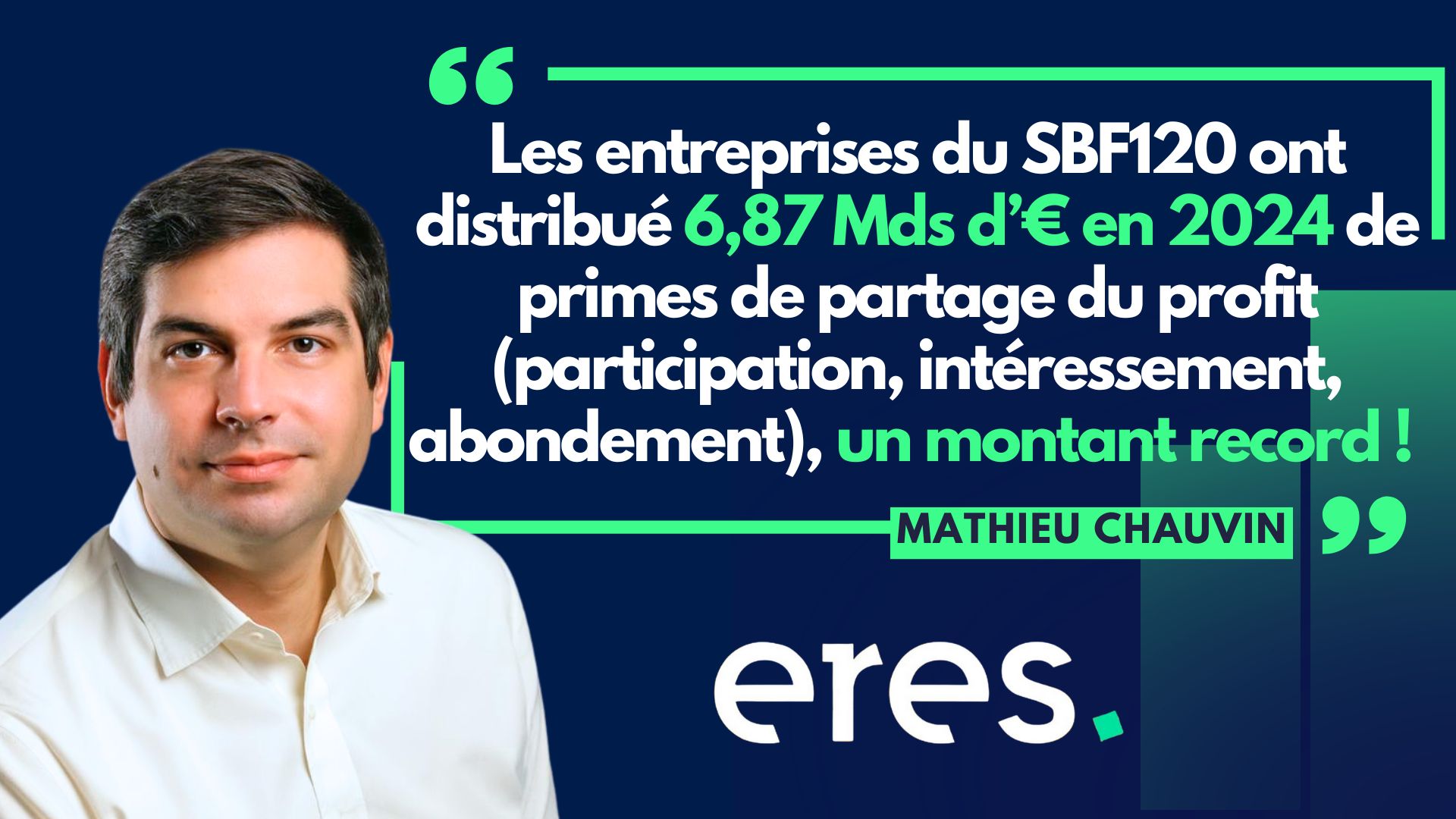 ERES : Les entreprises du SBF120 ont versé 6 % de leur résultat en primes collectives à leurs salariés, selon le nouvel indice EquiProfit