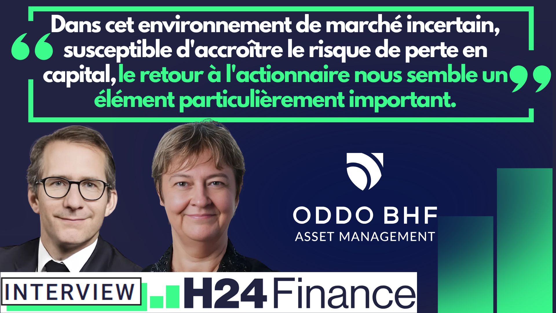 3 questions à Véronique Gomez et Pierre Toussain, gérants du fonds ODDO BHF European High Dividend