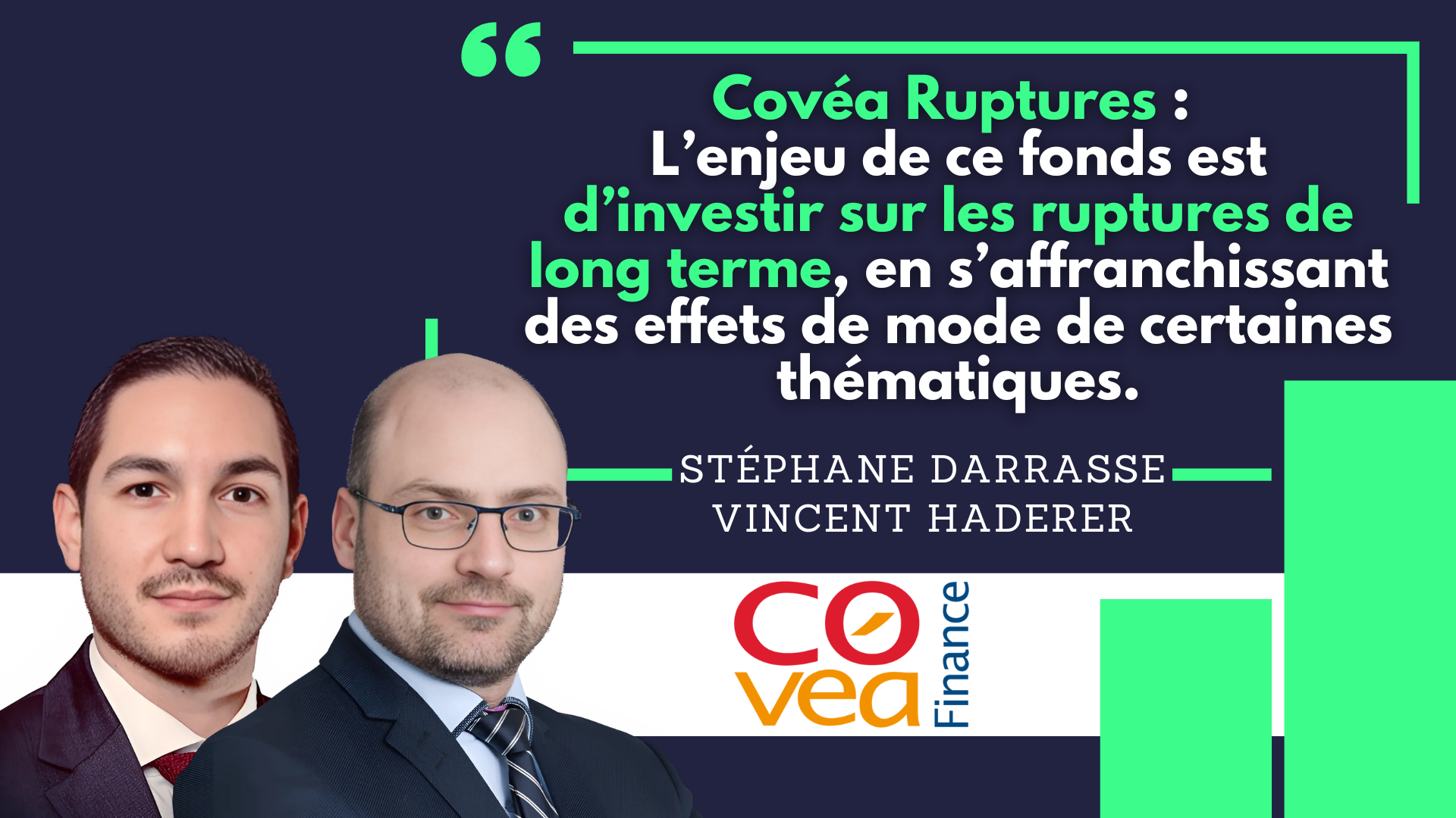 Covéa Ruptures : un fonds tourné vers les grandes transformations économiques