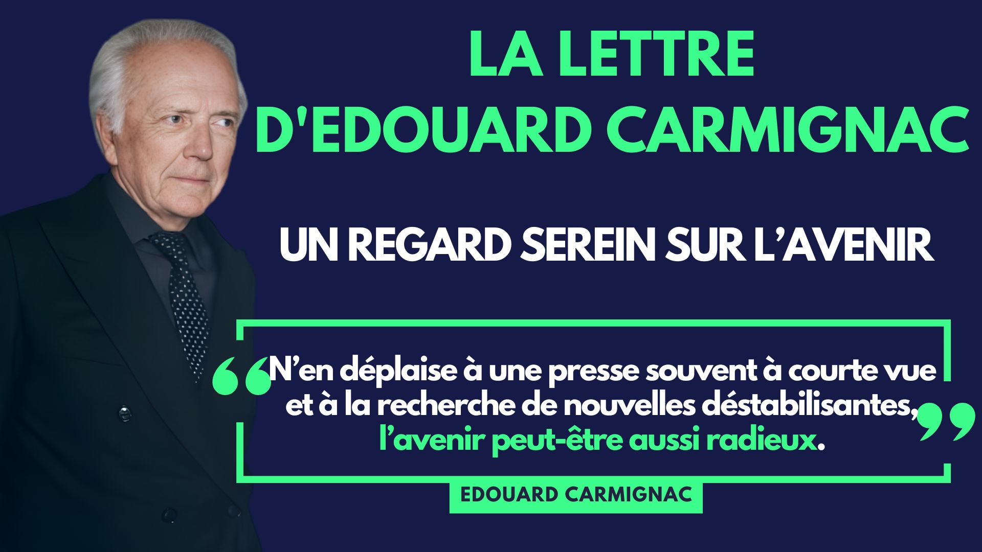 La dernière lettre d'Edouard Carmignac