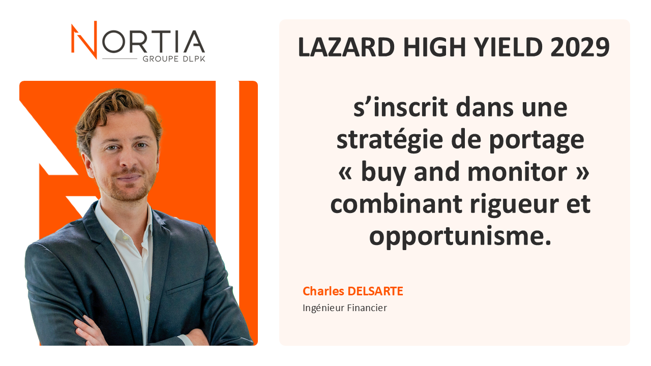 LAZARD HIGH YIELD 2029 est dans le viseur de Nortia cette semaine