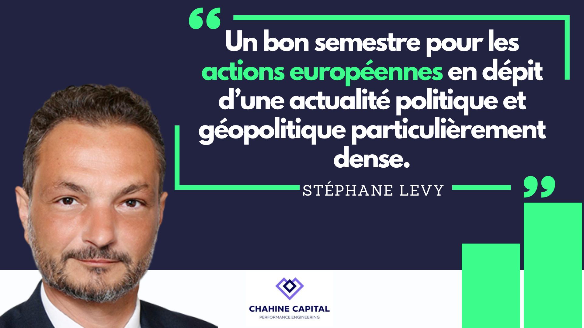 Un contexte porteur pour la gestion active « Momentum » de Chahine Capital